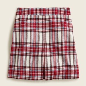 J. Crew Vintage Plaid Pleated Mini Skirt